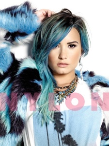 Demi Lovato shows off her new hair color. Speaking of "neon" check out her new song "Neon Lights".